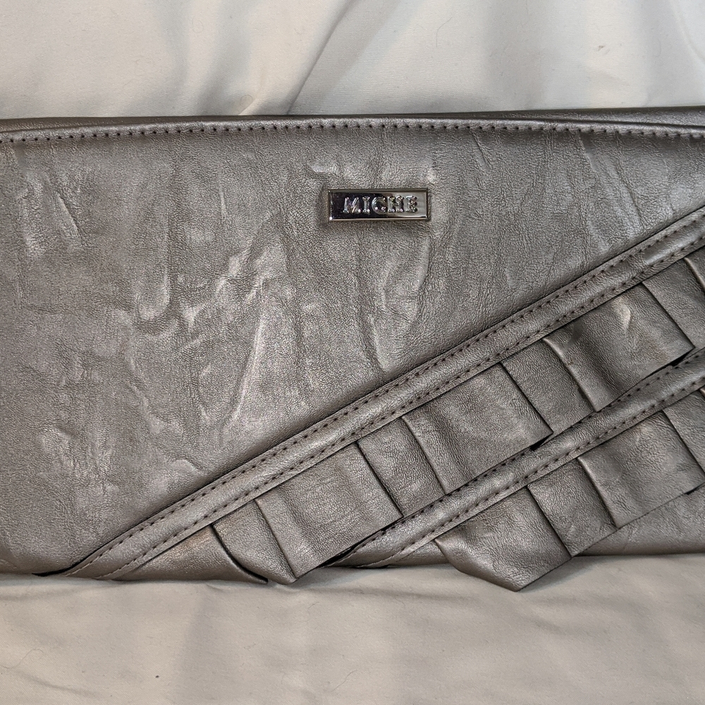 Miche shell in pewter, new in bag
